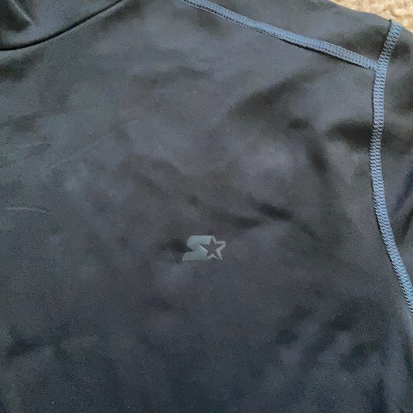 Men Surf Swm Rash Guard Lng Sleeve Flat Stich Blck Thick 3XL (54/56) STARTER NEW - Picture 3 of 7